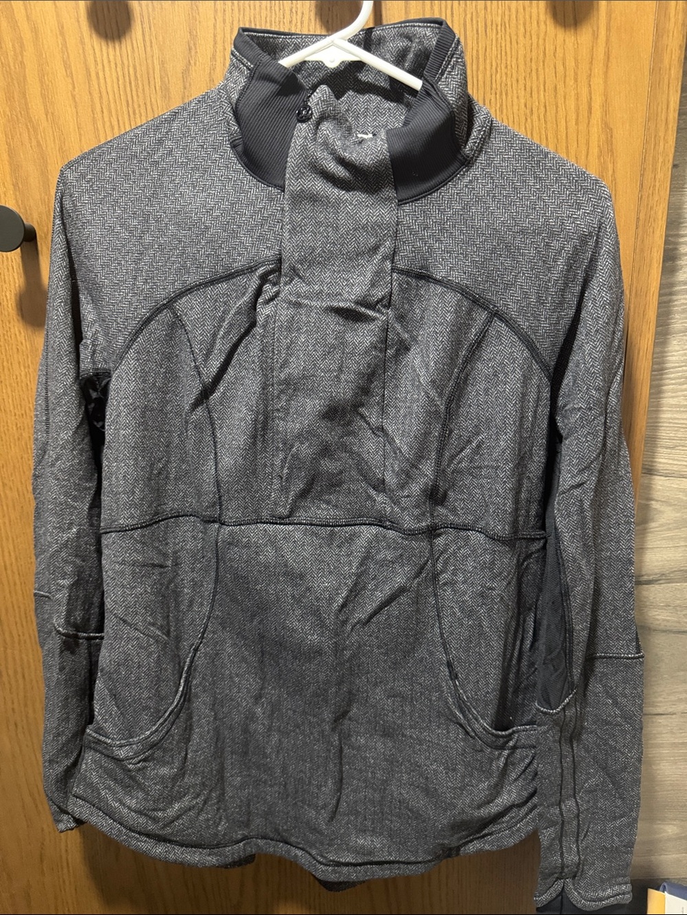 lululemon athletica Heather Charcoal Gray Lightweight Pullover Jacket